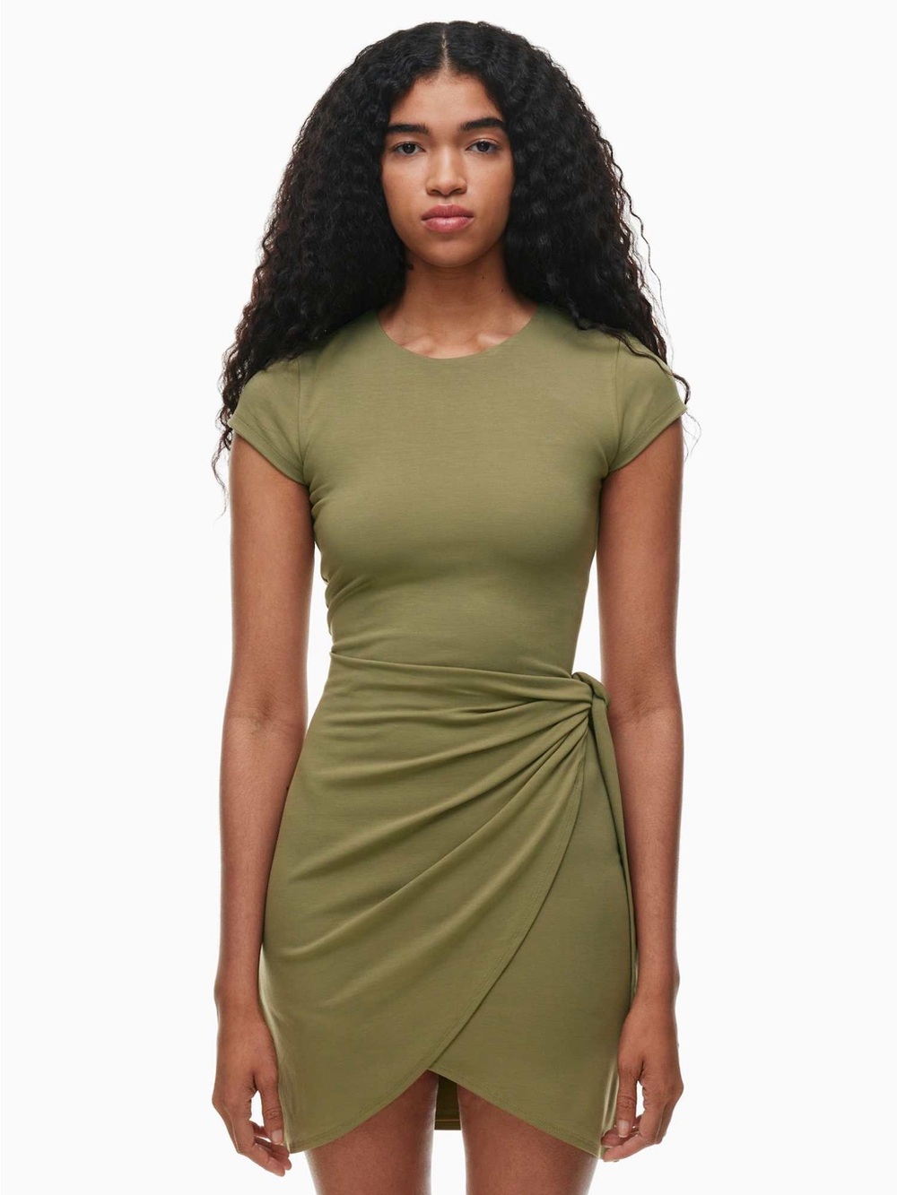 NWOT ARITZIA Wrap mini dress lune